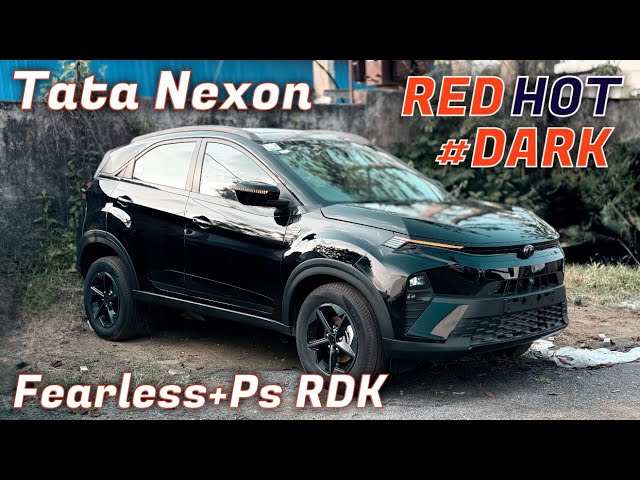YouTube मै पहली बार 🤩Tata Nexon red dark edition | Tata Nexon fearless+PS RDK | Nexon fearless RDK
