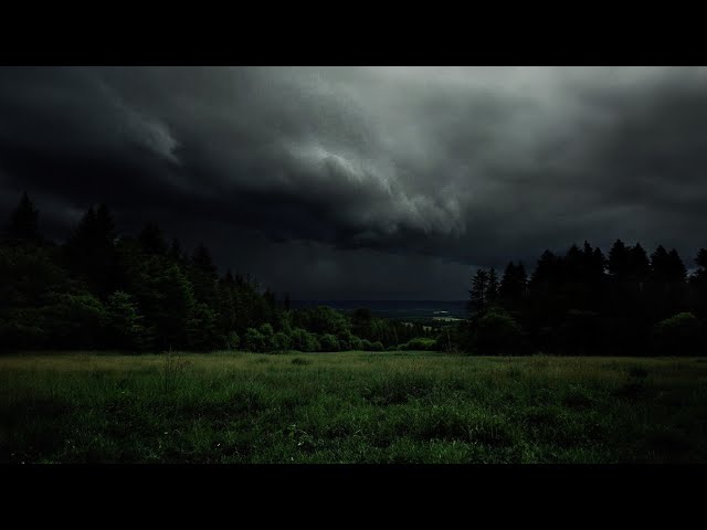 Massive Summer Thunderstorm Incoming | Rolling over Mountains | Calm Before the Storm | 3 HOURS