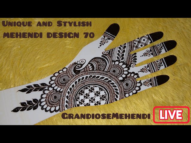 Unique and Stylish MEHENDI DESIGN 70