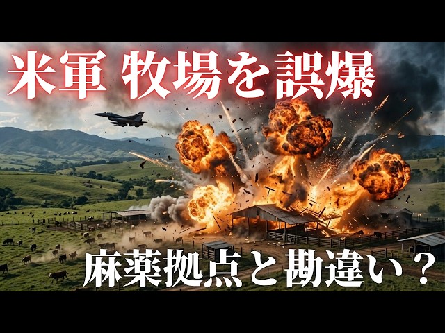 対麻薬戦争が暴走？米軍の空爆で牧場壊滅の衝撃