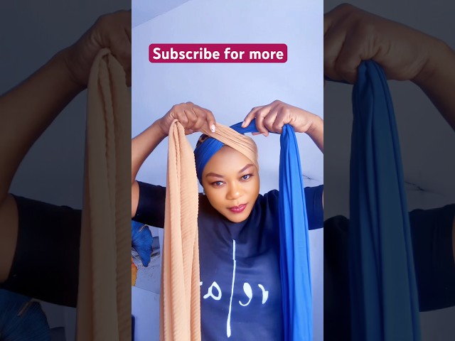Head wrap/turban tutorials, no pins, no rubber band#shortsfeed #howto ​#viral @CalistaStarBeauty