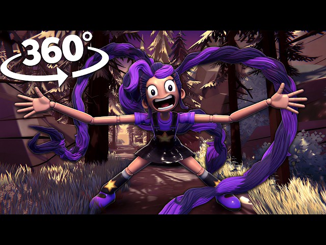 360° Lily Lovebraids Attack In Horror - Forest! | VR 8K( Poppy Playtime Chapter 5)