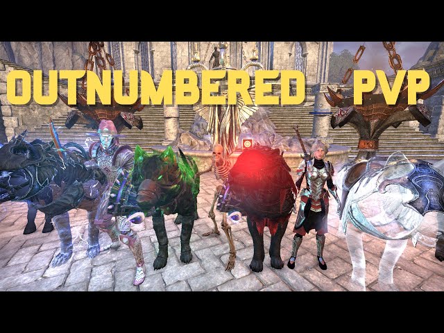 Outnumbered 30 mins Fight - Stamina Warden - ESO PVP