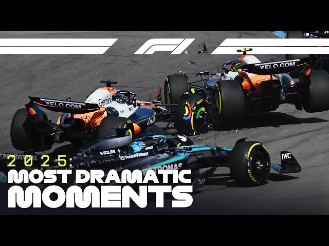 Top 23 Dramatic Moments Of The 2025 F1 Season!
