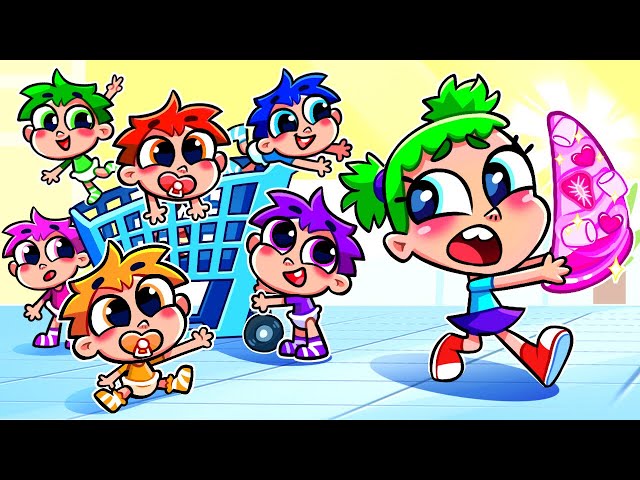 ❤️ Sharing Is Caring! | Funny Siblings Story | Kids Songs