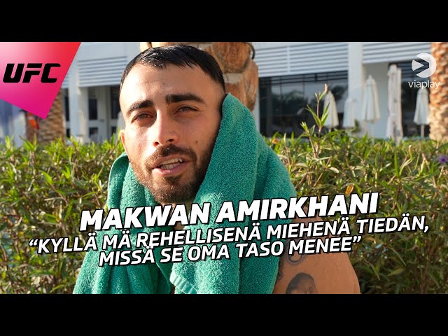 Makwan Amirkhani rennoin mielin ennen UFC 267:ää | "Tiedän, missä se oma taso menee"