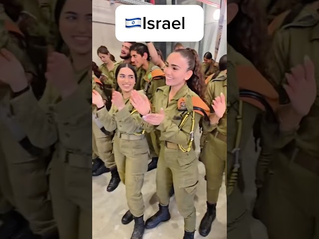 Israeli women warriors sing and dance at the base 💃🇮🇱