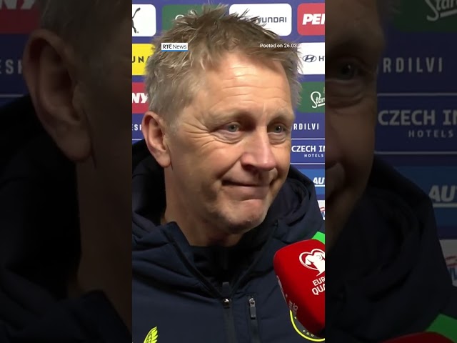 Hallgrímsson reacts to Ireland’s defeat in Prague | #RTENews #worldcup