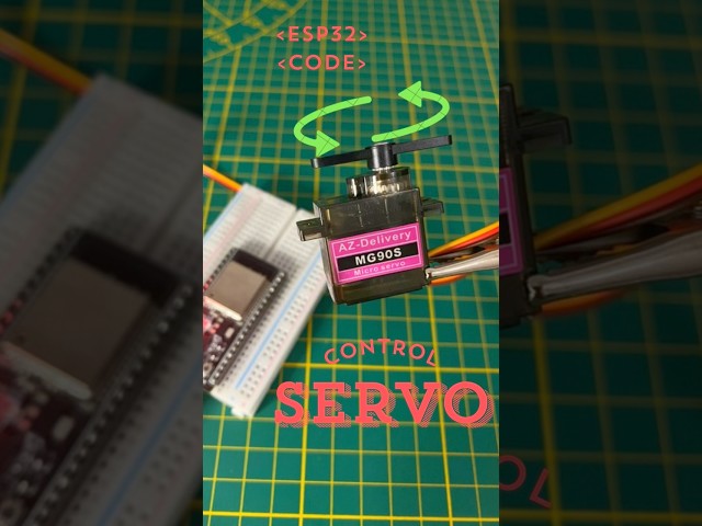 Control SERVO Motor with ESP32 #servo #arduino #esp32 #project #miniproject #tutorial #comment #code