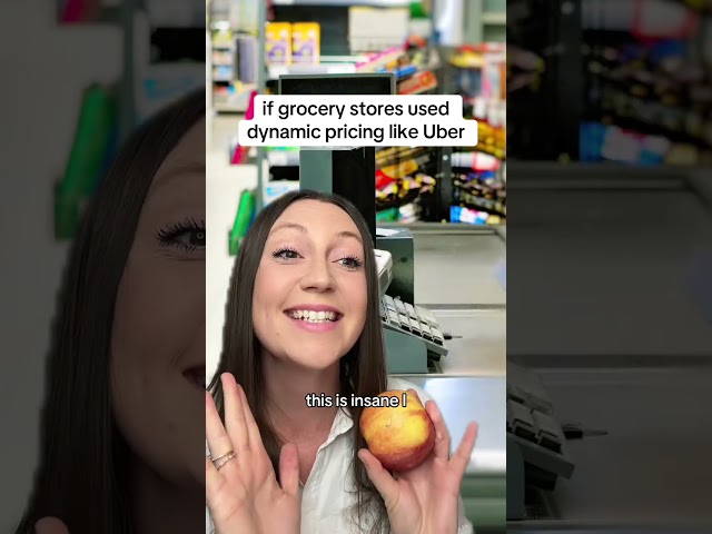 If grocery stores had dynamic pricing like Uber #economy #costofliving #usa #uber #learn #groceries