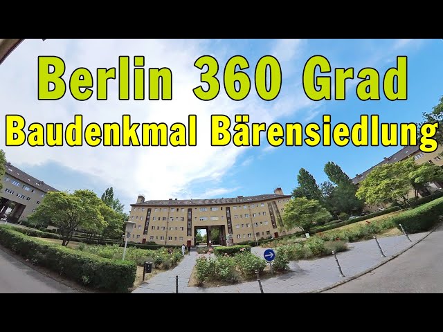 Berlin 360 Grad: Baudenkmal Bärensiedlung Oberlandgarten Berlin-Tempelhof - Gedenkstein Hatun Sürücü