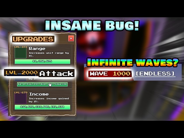This SECRET Bug Gets WAVE 1000 in Endless... (Five Nights TD)