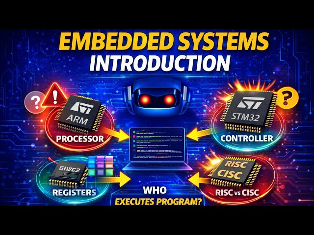 Embedded Systems Introduction in Telugu | Processor vs Controller | Registers | RISC vs CISC 