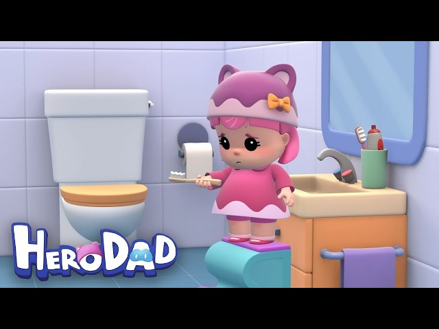 🔴LIVE | Brush Your Teeth Song & Healthy Habits | Hero Dad Cartoon for Kids 3D Animation