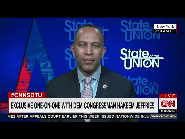 Rep. Jeffries on CNN's State of the Union with Jake Tapper