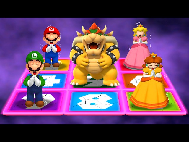 【マリオパーティ4】ミニゲーム4人対戦 マリオ Vs ピーチ Vs ルイージ Vs デイジ (最強CPUたつじん)