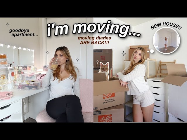 I'M MOVING...INTO A HOUSE! (packing up my favorite apartment) MOVING DIARIES EP. 1!