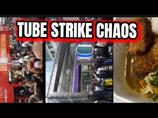 No Trains, No Buses! London Tube Strike Vlog + My Go-To Lunch 🍛