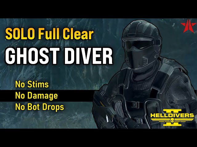 Helldivers 2 -  Stealth is now INSANE! Stimless Super Helldive (SOLO full clear, no damage)