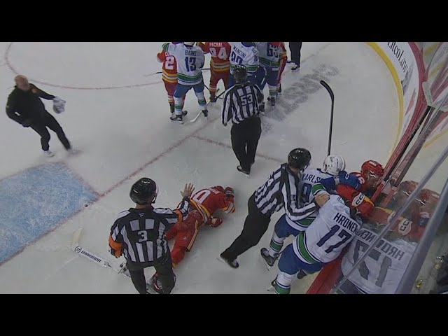 Canucks Pound the Flames