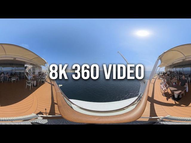 8K 360 Video: Relax on the Back of a Cruise Ship  in Cabo San Lucas, Mexico