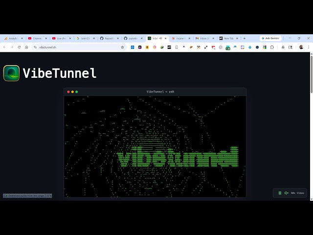 This VibeTunnel.sh Open Source AI Coding Tool — Access & Control Your Terminal From Any Browser