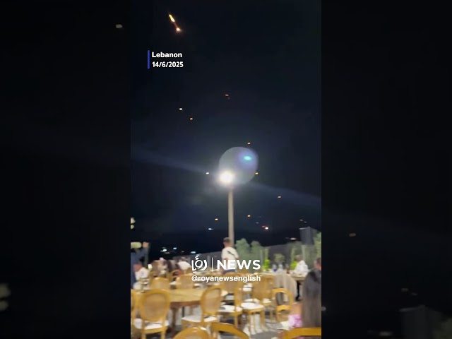 Iranian missiles light up sky during wedding in Lebanon