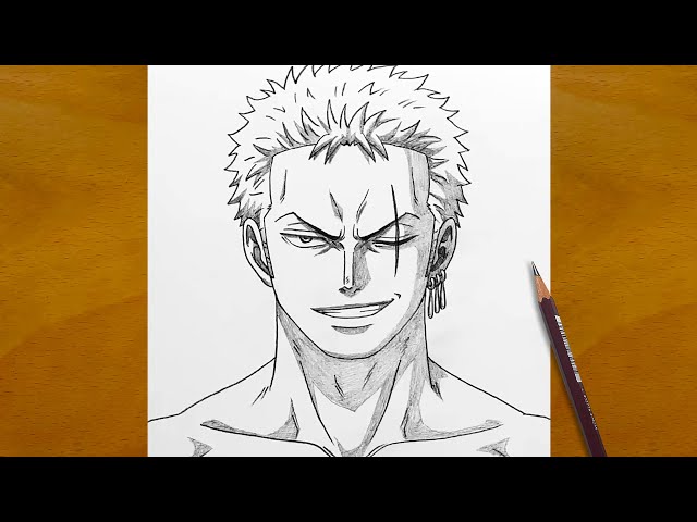 How to Draw Zoro Like a Pro ⚔️ | Easy Anime Drawing Tutorial