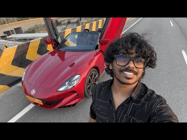 MG CYBERSTER🚀 // CRAZY POWER😍// EV SUPER CAR💚 #automobile #mgcyberster #supercar #vsavlogs #shorts