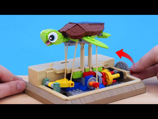 Over-Engineering A LEGO Sea Turtle Machine