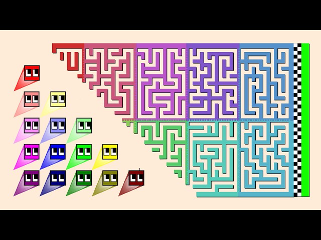 Master Maze Race - Square Race in the Labyrinth | Square League