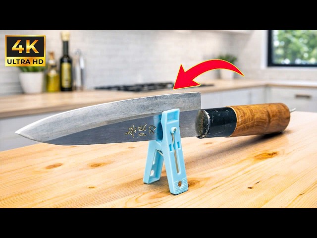 Millions of People Don’t Know This Secret! Sharpen a Knife to Razor Sharp in Just 2 Minutes
