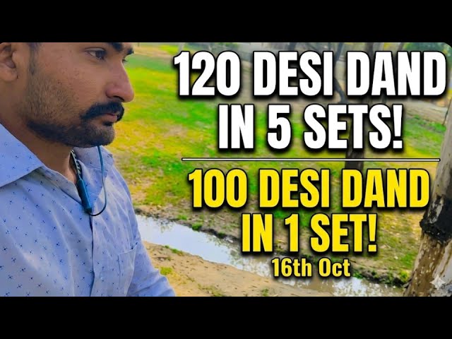 ​How to build muscle fast? ⚡ 120 Desi Dand in 5 sets! 🔥💪🏾 #viral #fitness #workout #strength