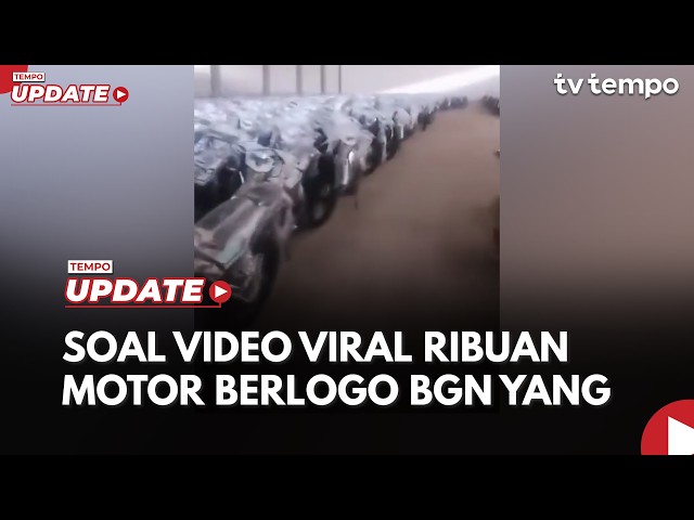 BGN Buka Suara soal Pengadaan Puluhan Ribu Motor untuk SPPG