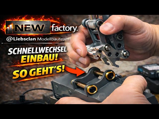 RC Volvo Bagger Upgrade! Einbau Schnellwechsel-System