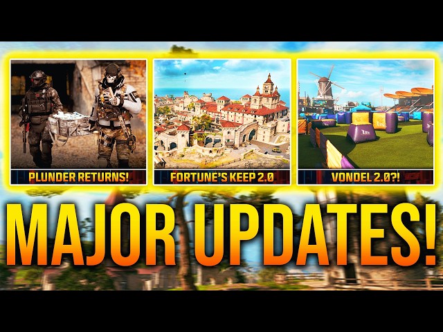 CALL OF DUTY's MAJOR Upcoming UPDATES... (PLUNDER, VONDEL RETURNS, & More)