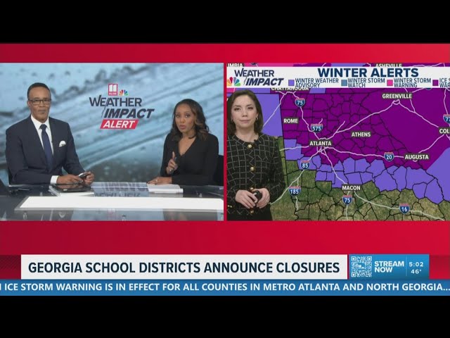 Winter storm update | Tracking winter weather moving into north Georgia