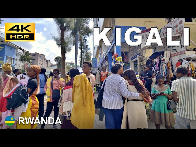 Kigali – City Centre, Kimironko Market & Biryogo Food Street | Rwanda 🇷🇼 Nov 2025 [4K HDR]