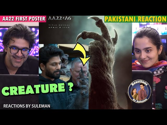 Pakistani Couple Reacts To AA22 First Look | Allu Arjun | Atlee | Allu Arjun Is A Creature ? 