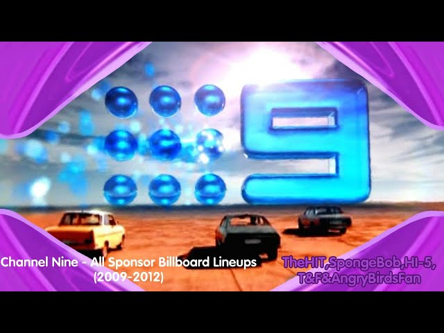 Nine Network Australia | All Sponsor Billboard Lineups Compilation | (2009-2012)