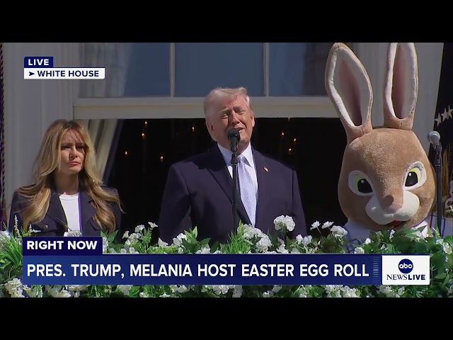 President Trump delivers remarks at White House Easter Egg Roll