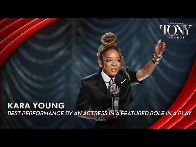 Kara Young | 2025 Tony Awards Acceptance Speech