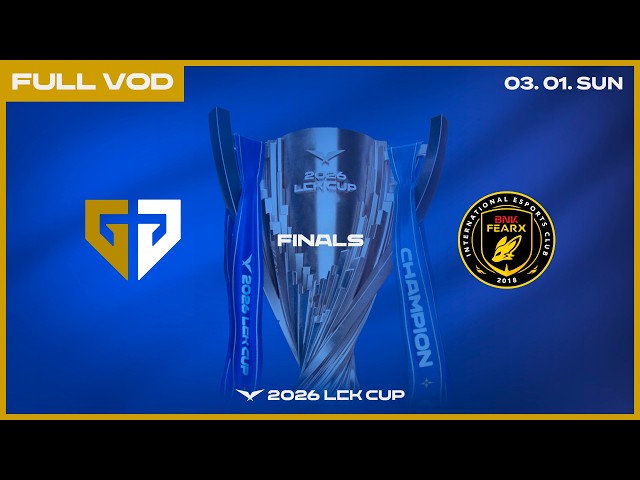 GEN vs BFX | Woori Bank 2026 LCK CUP FINALS