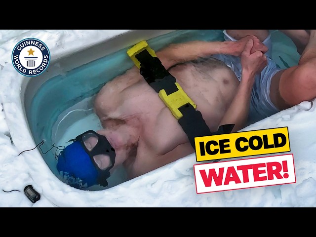Ice Cold Performance Underwater | Guinness World Records
