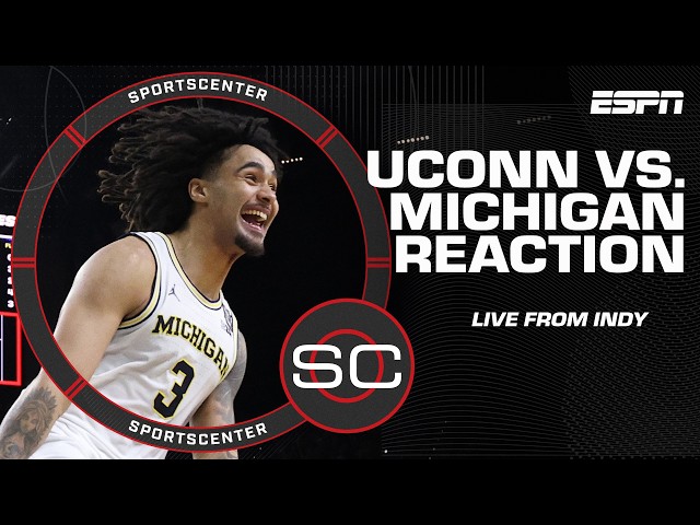 UConn vs. Michigan FULL REACTION 🏆 Wolverines win first title since 1989 | SportsCenter