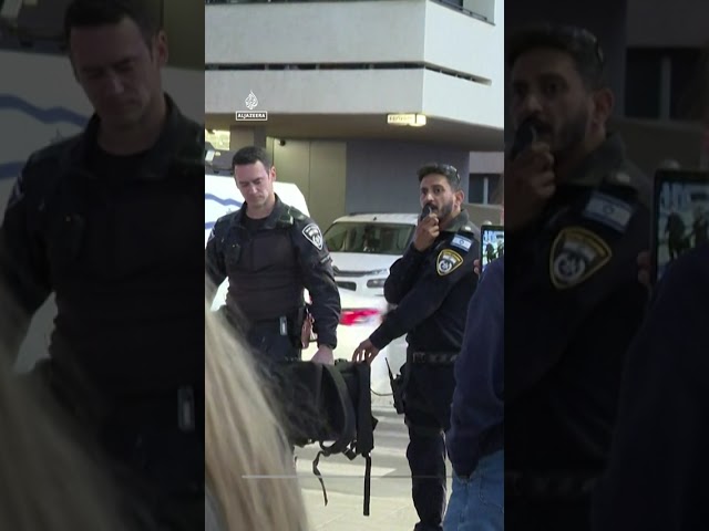 Protesters swarm US embassy in Tel Aviv, demanding end of wars | AJ #shorts