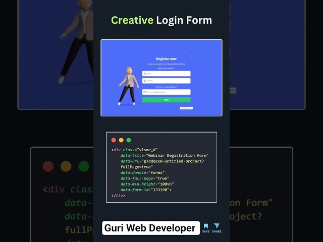login page design #coding #javascript #html #css #programming #python #webdesign #shorts #viralvideo