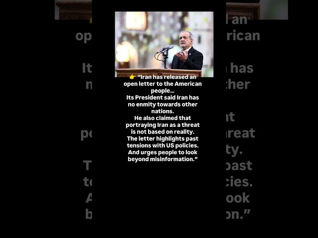 👉 Iran Sends Message to Americans 😳 #Iran #USA #WorldNews