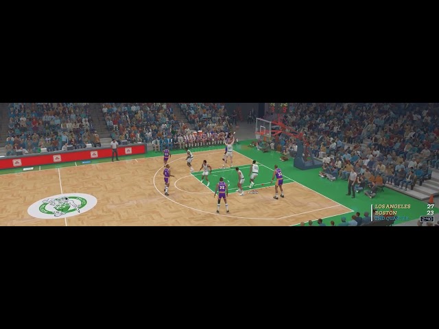 NBA 2K26 PC Lakers @ Celtics, Larry Bird fouls