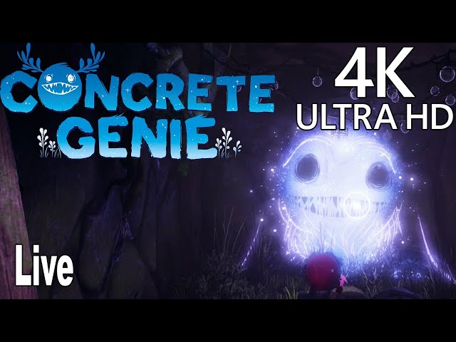 Concrete Genie - Full Gameplay Walkthrough Live No Commentary [4K]